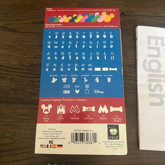 Cricut Provo Craft Cartridge Disney Mickey Font Scrapbooking, Arts - COMPLETE - Picture 4 of 7